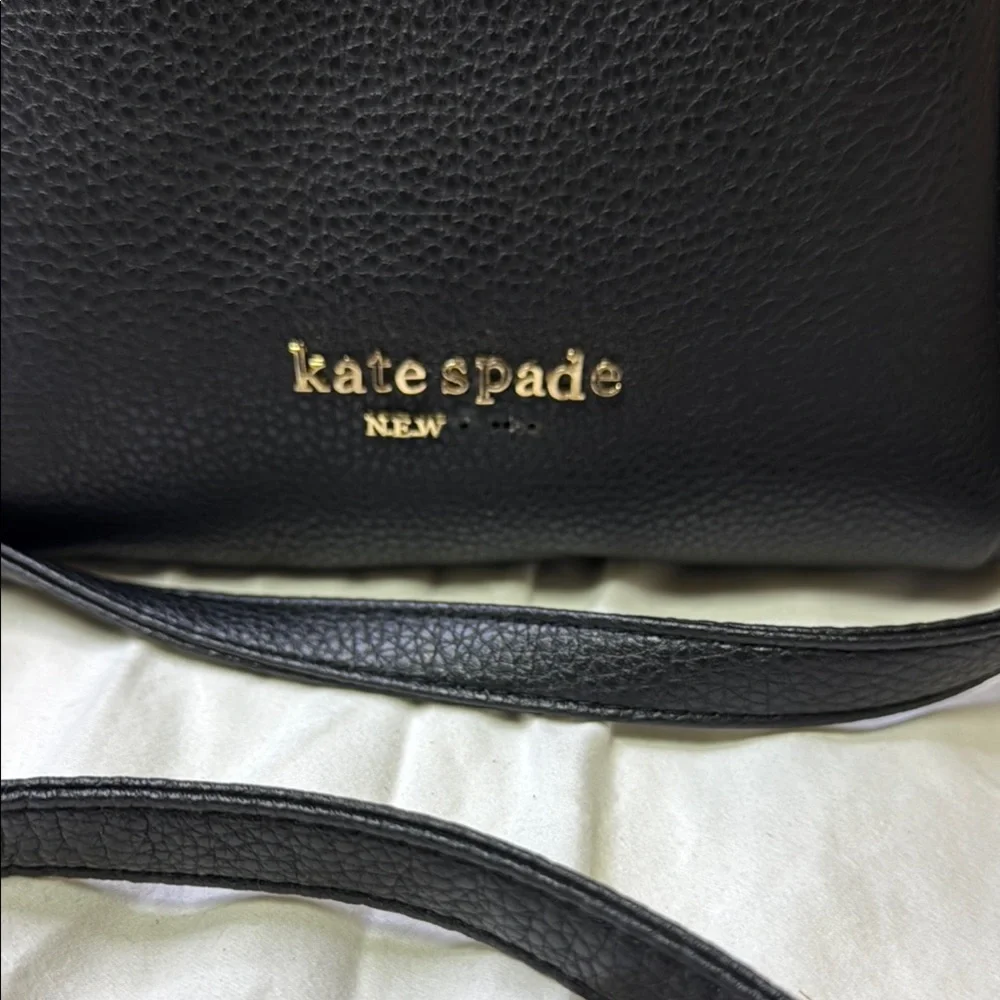 Kate Spade Black Pebbled Leather Shoulder‎ Bag (Missing “York”)